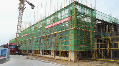 天工公司土建十七部小保當聯合建筑進展順利