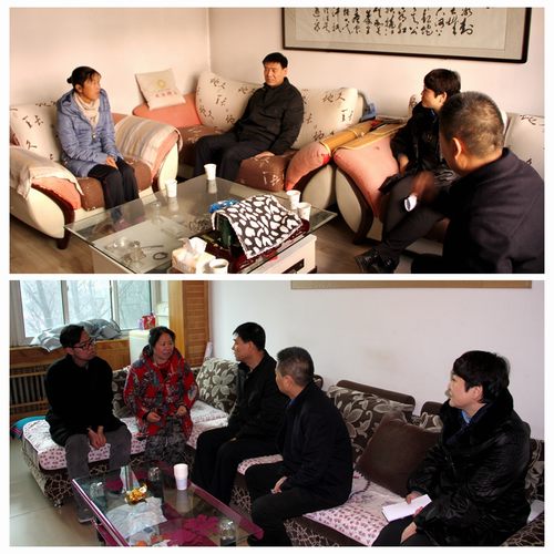 建設(shè)集團(tuán)聯(lián)合黨委副書(shū)記、紀(jì)委書(shū)記、工會(huì)主席侯本英為銅煤公司困難職工送來(lái)冬日溫暖