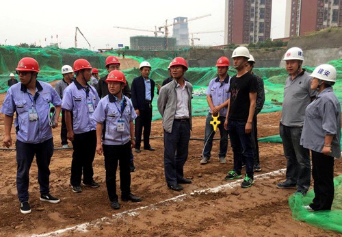 大秦置業(yè)公司：藍山水岸項目基坑驗槽順利推進