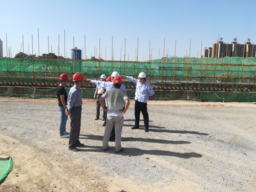 蒲城清潔能源公司董事長劉培榮蒞臨陜煤建設天工公司清源小區項目檢查