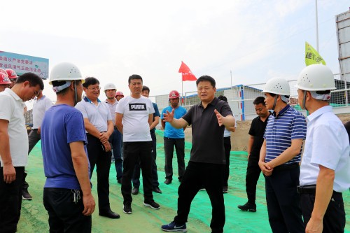 渭南市領導蒞臨渭南片區施工現場進行調研