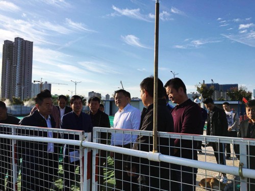渭南市副市長郭柱國深入陜煤建設澄合分公司渭南片區施工現場檢查指導工作