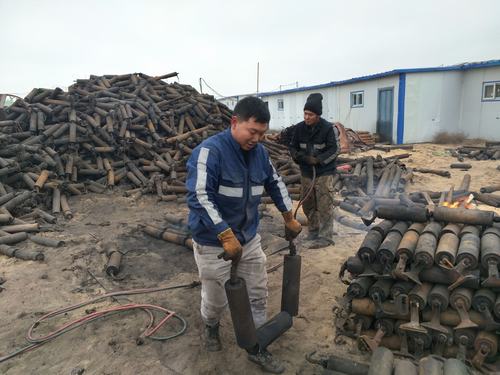 陜煤建設掘進公司：曹家灘項目部“降本增效”從修舊利廢做起