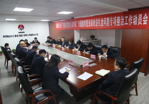 咸陽(yáng)分公司召開“講政治敢擔(dān)當(dāng)改作風(fēng)”專題教育暨違規(guī)收送禮金問(wèn)題專項(xiàng)整治工作動(dòng)員會(huì)