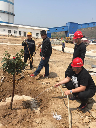 陜煤建設天工公司各項目部“五一”大干忙