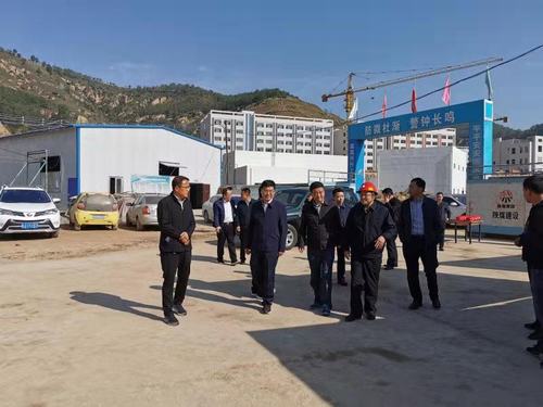 延安市副市長蒞臨陜煤建設礦建二公司車村項目部檢查指導工作