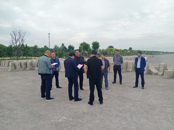 陜西省公路局副局長馬云祥深入G242大荔縣城過境段公路建設項目調研指導工作