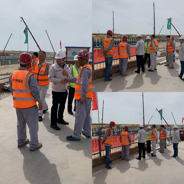 西北電力設(shè)計院有限公司董事長、黨委書記胡明深入陜煤建設(shè)天工公司施工現(xiàn)場慰問指導(dǎo)工作