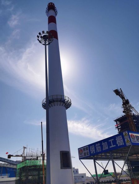 陜煤建設(shè)天工公司承建的榆林榆陽煤礦金雞灘鍋爐煙囪順利通過竣工驗(yàn)收