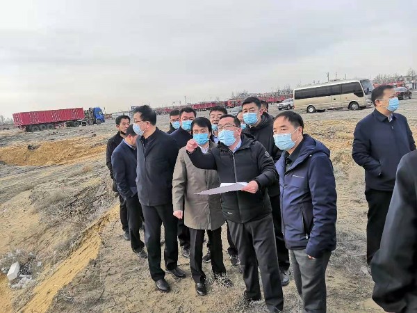 榆林市副市長一行蒞臨靖神鐵路施工現場調研考察