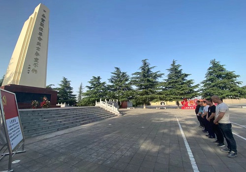 咸陽分公司第三項目部積極開展“緬懷先烈、不忘初心”革命烈士紀念活動