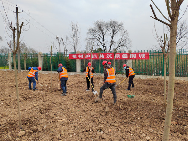 陜煤建設漢中分公司開展“擁抱春天，播種綠色“主題植樹活動