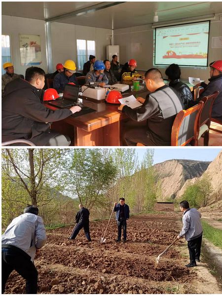 陜煤建設天工公司安裝運營黨支部開展“不負春光農忙時”主題黨日活動