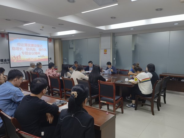 陜煤建設各單位傳達落實建設集團穩增長、防風險、強作風工作部署會議精神