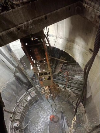 陜煤建設(shè)礦建二公司第三項目完成文家坡煤礦李家溝進風立井井筒馬頭門工程