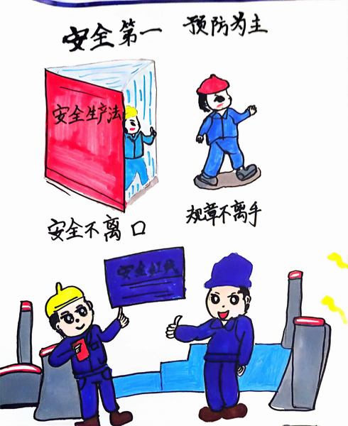 陜煤建設路橋分公司：漫“話”安全，畫里有話