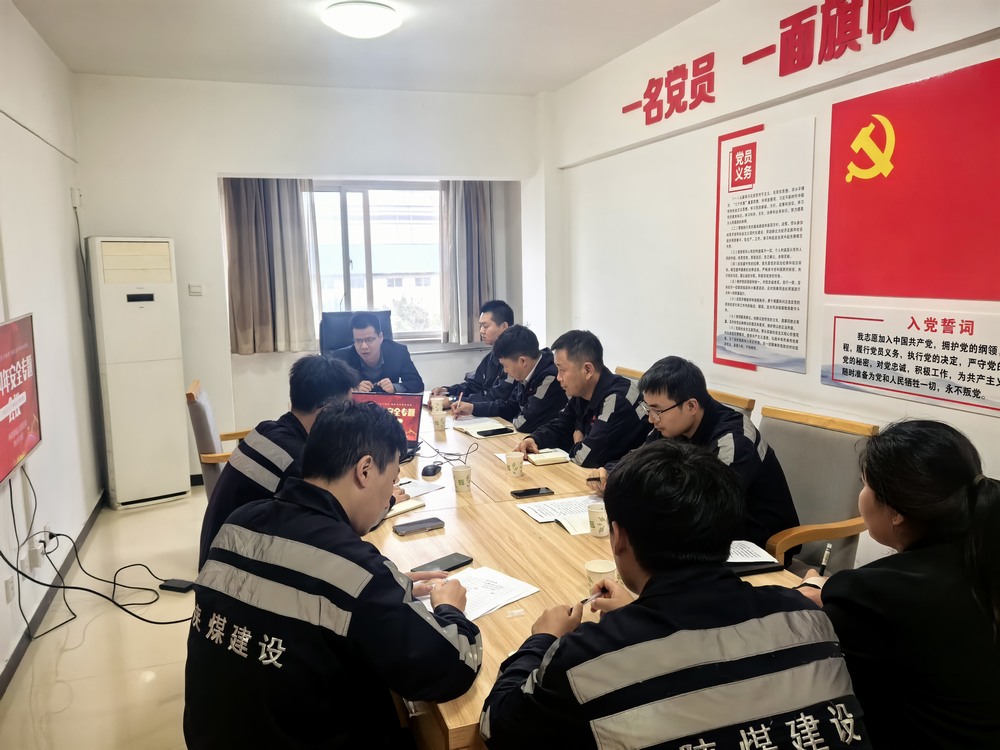 陜煤建設洗選煤運營公司神渭蒲城運營項目部： “主題黨日+”激發黨員活力，筑牢“百日安全”防線