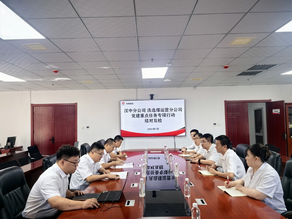 陜煤建設(shè)洗選煤運(yùn)營(yíng)分公司與漢中分公司:結(jié)對(duì)互檢聚合力 聯(lián)建共促提質(zhì)效