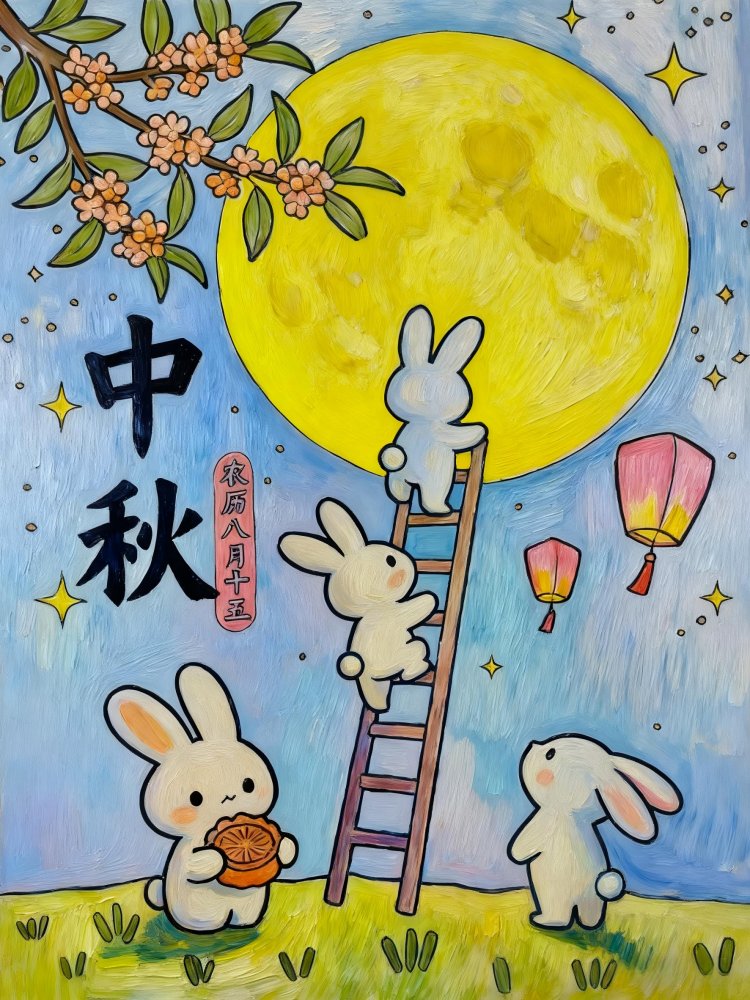 喜迎團圓月，妙筆繪中秋